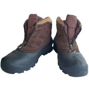 Sorel Men's size 11 Cold Mountain Suede and Rubber Winter Boots. Brown/Black.
